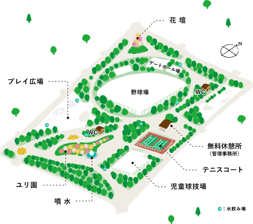 千種公園　園内マップ